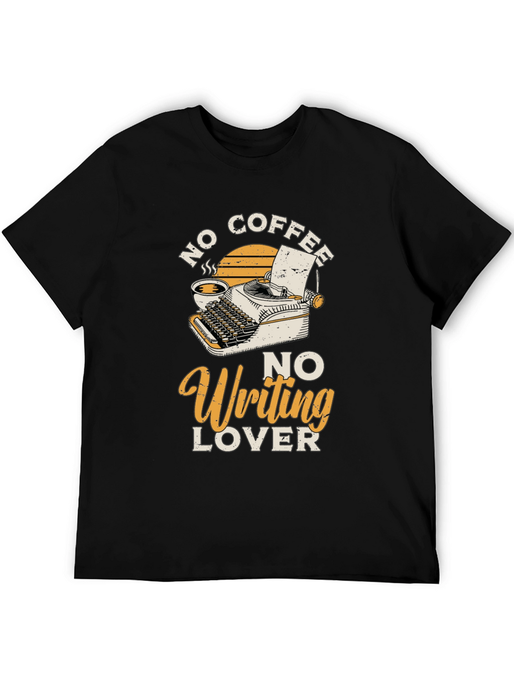No Coffee No Writing Lover Graphic T-Shirt