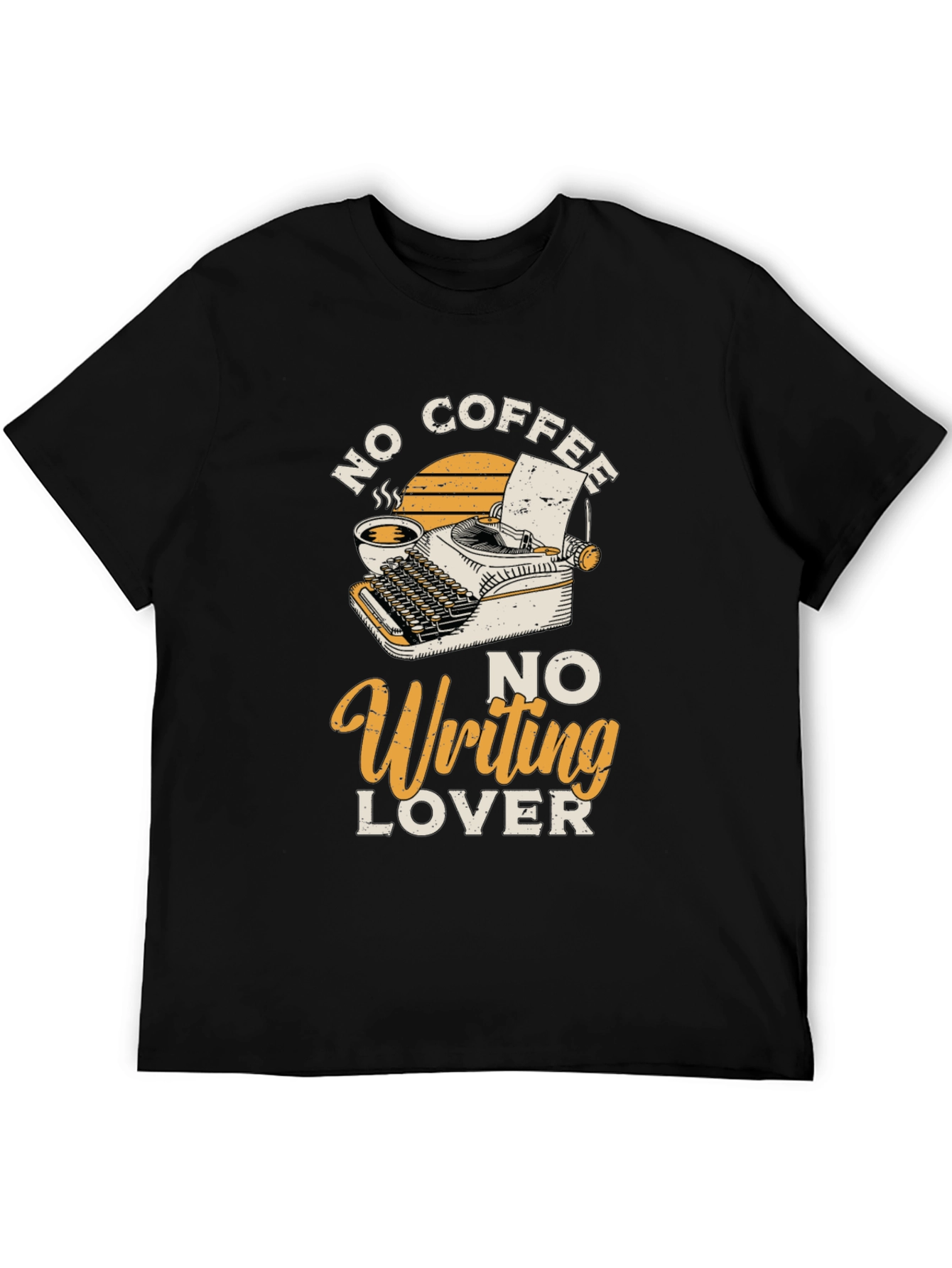 No Coffee No Writing Lover Graphic T-Shirt