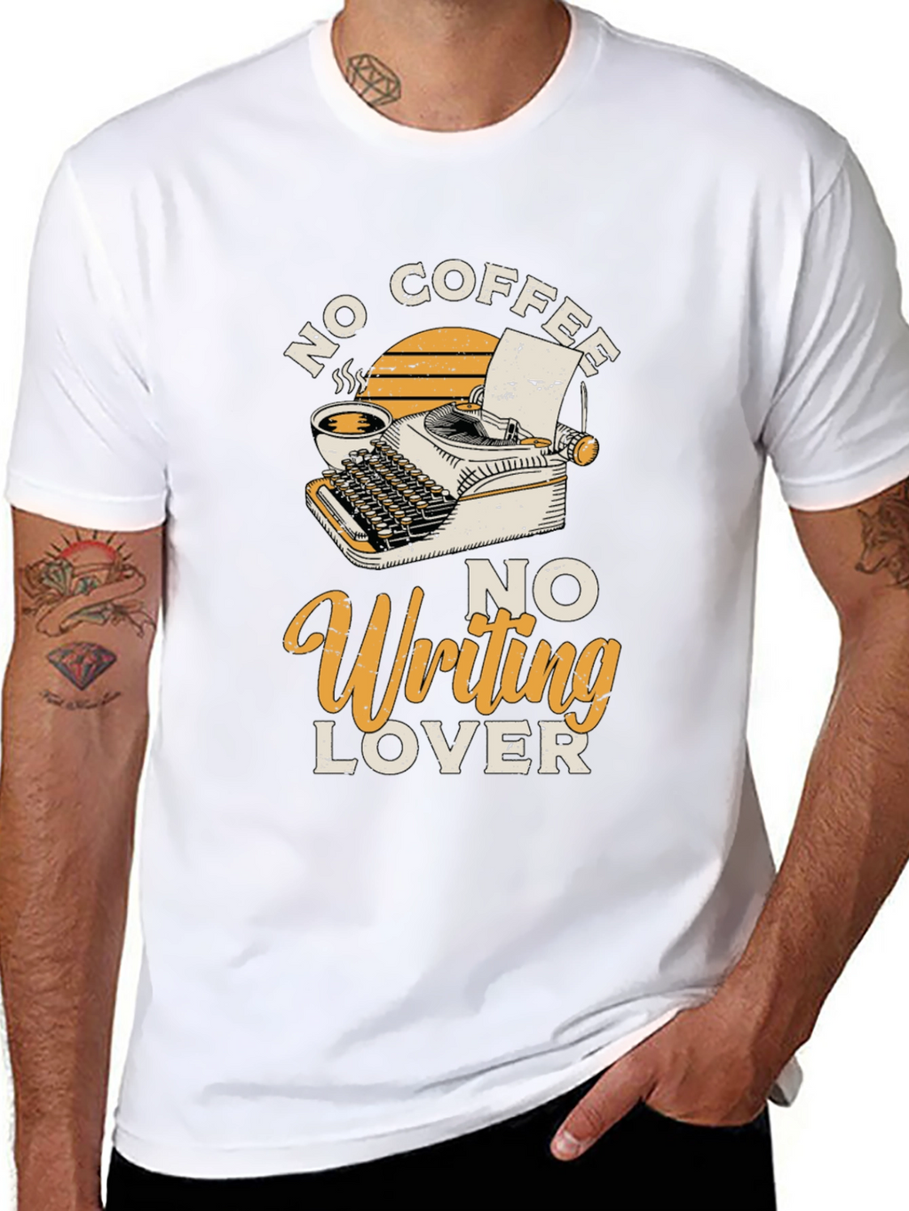 No Coffee No Writing Lover Graphic T-Shirt