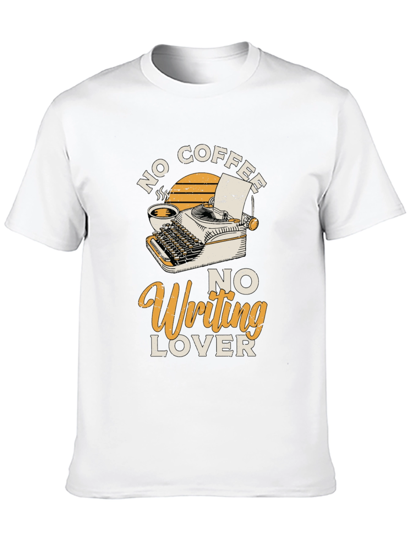 No Coffee No Writing Lover Graphic T-Shirt