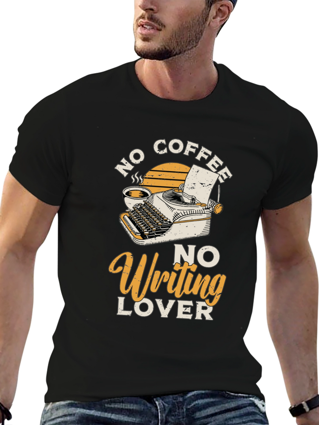 No Coffee No Writing Lover Graphic T-Shirt