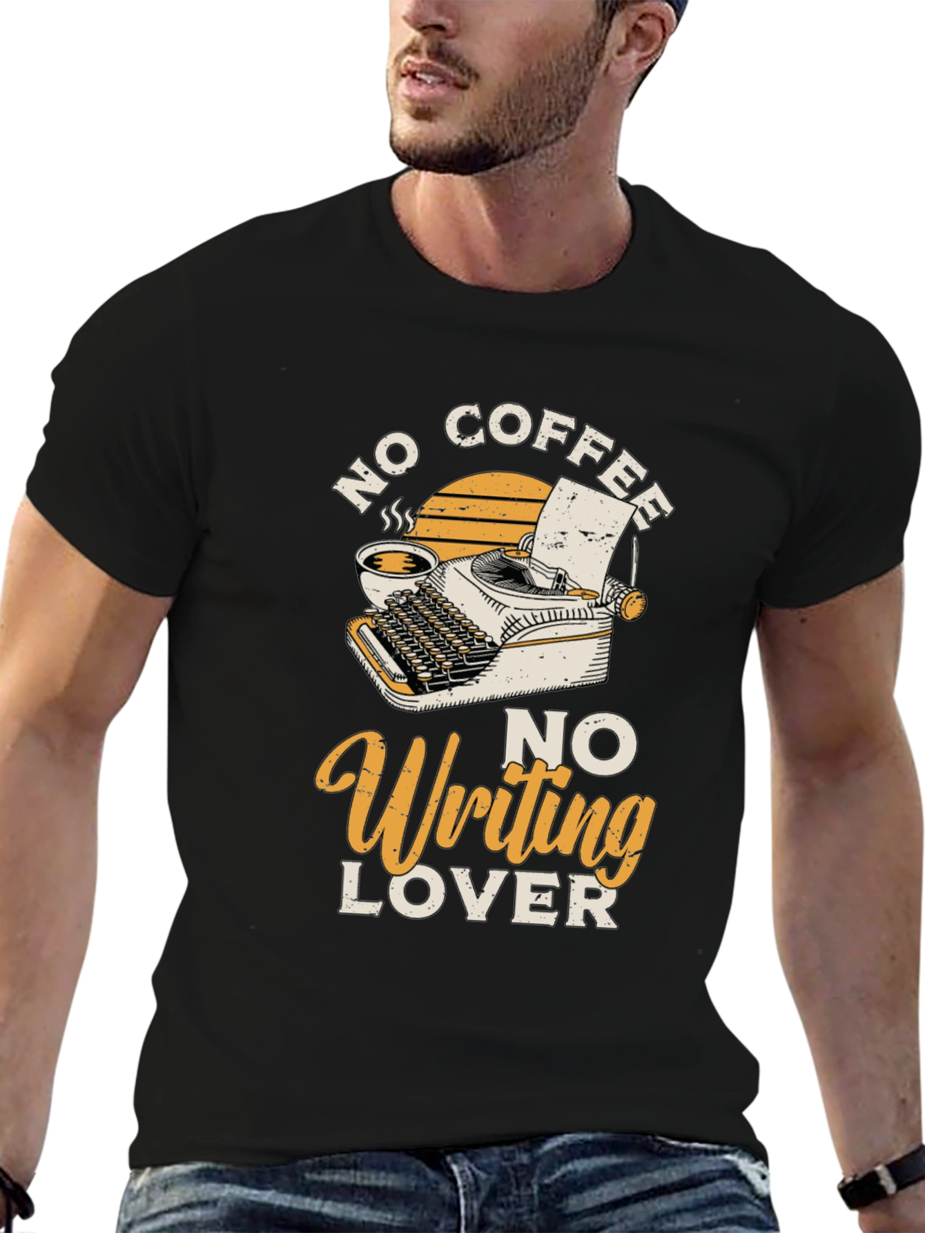 No Coffee No Writing Lover Graphic T-Shirt