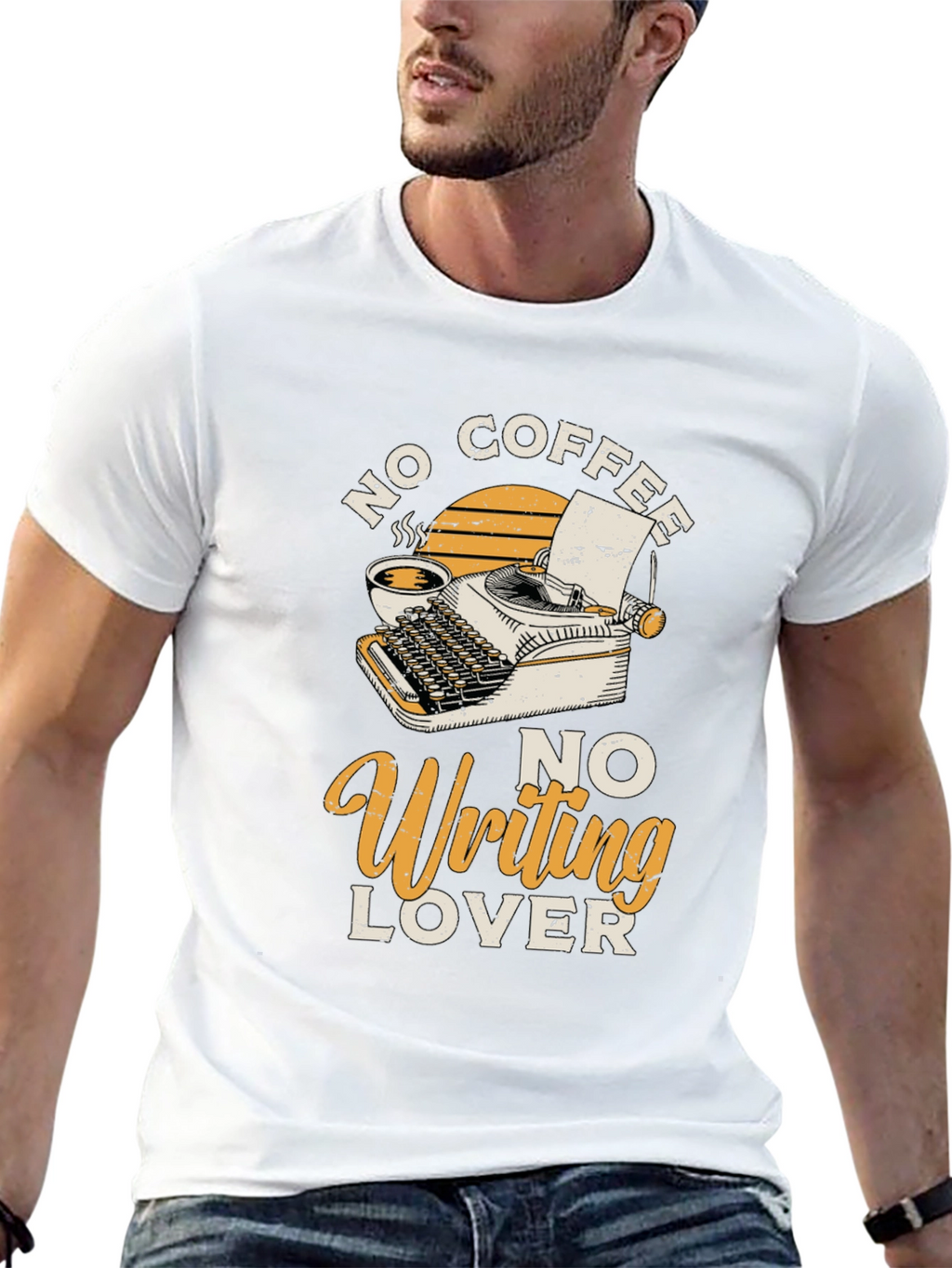 No Coffee No Writing Lover Graphic T-Shirt