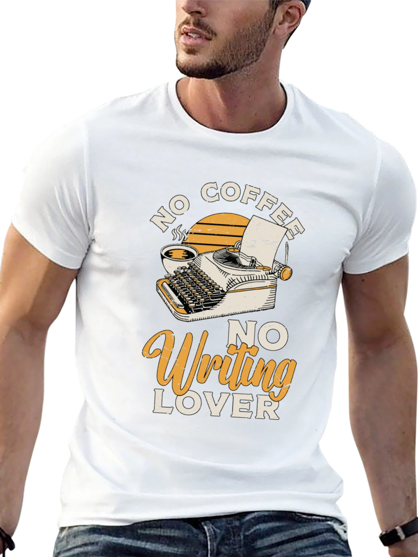 No Coffee No Writing Lover Graphic T-Shirt