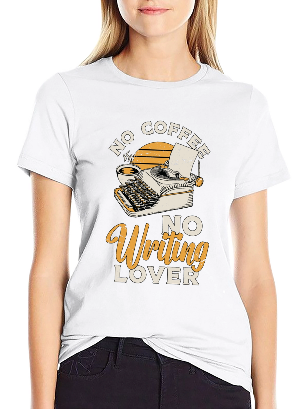 No Coffee No Writing Lover Graphic T-Shirt