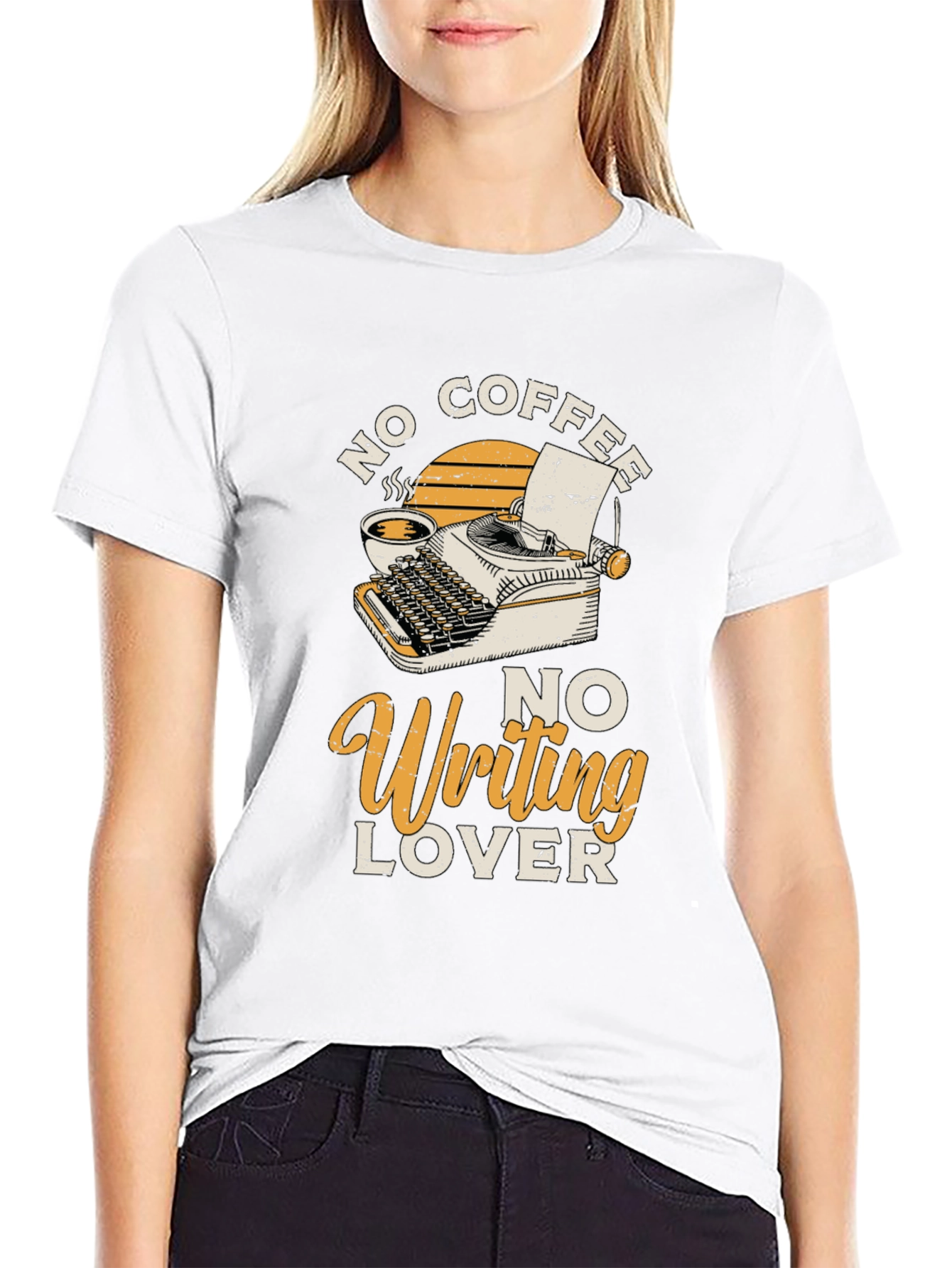 No Coffee No Writing Lover Graphic T-Shirt