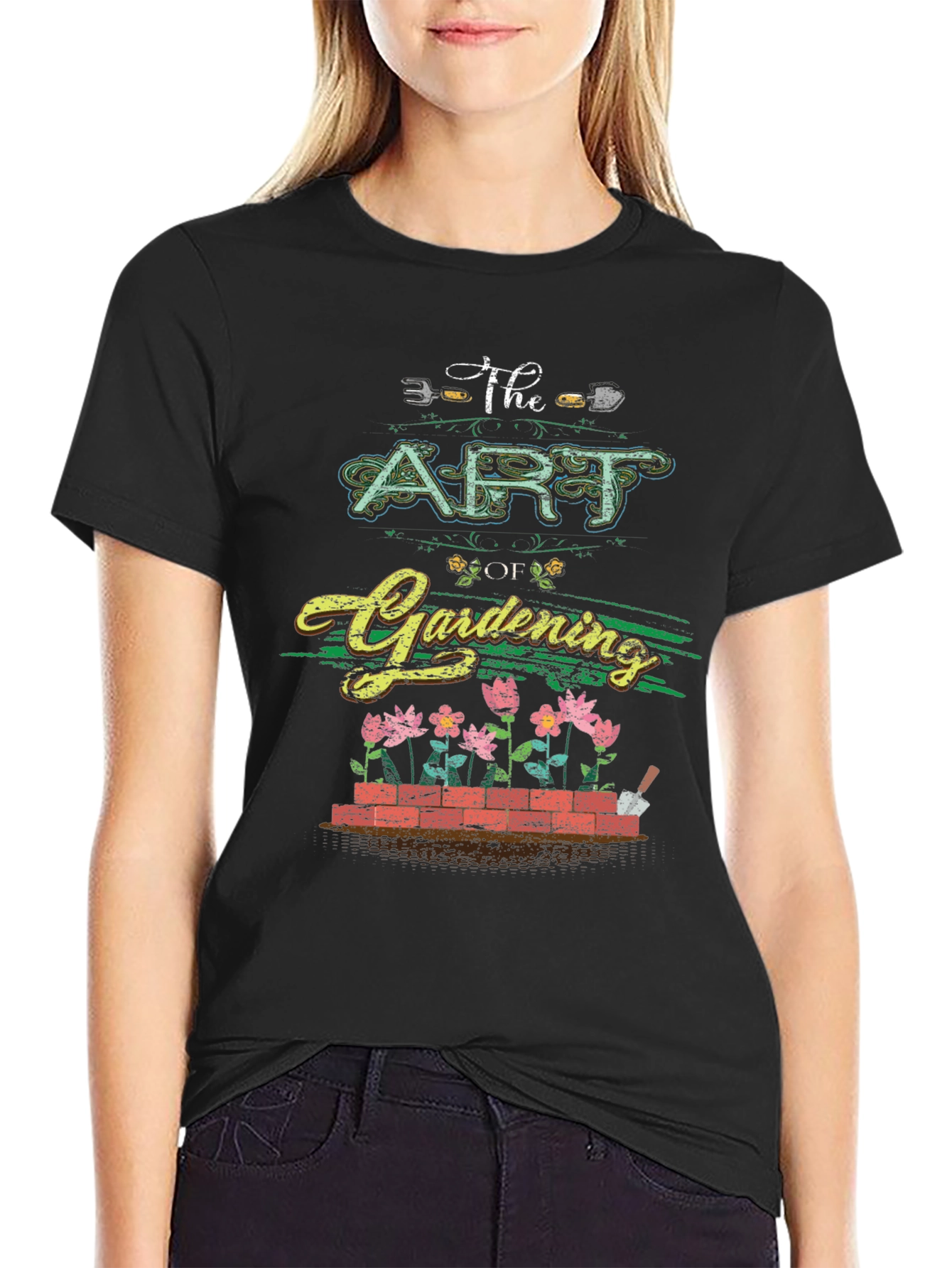 The Art of Gardening Graphic Tee - Black T-Shirt