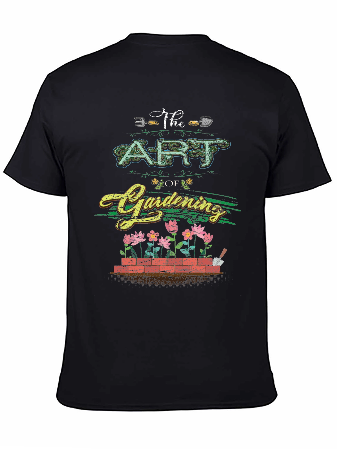 The Art of Gardening Graphic Tee - Black T-Shirt