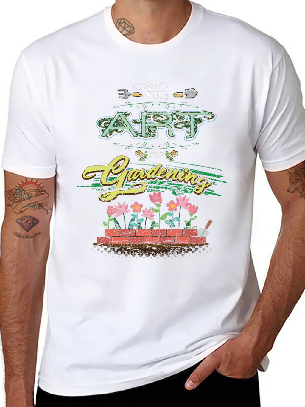 The Art of Gardening Graphic Tee - Black T-Shirt