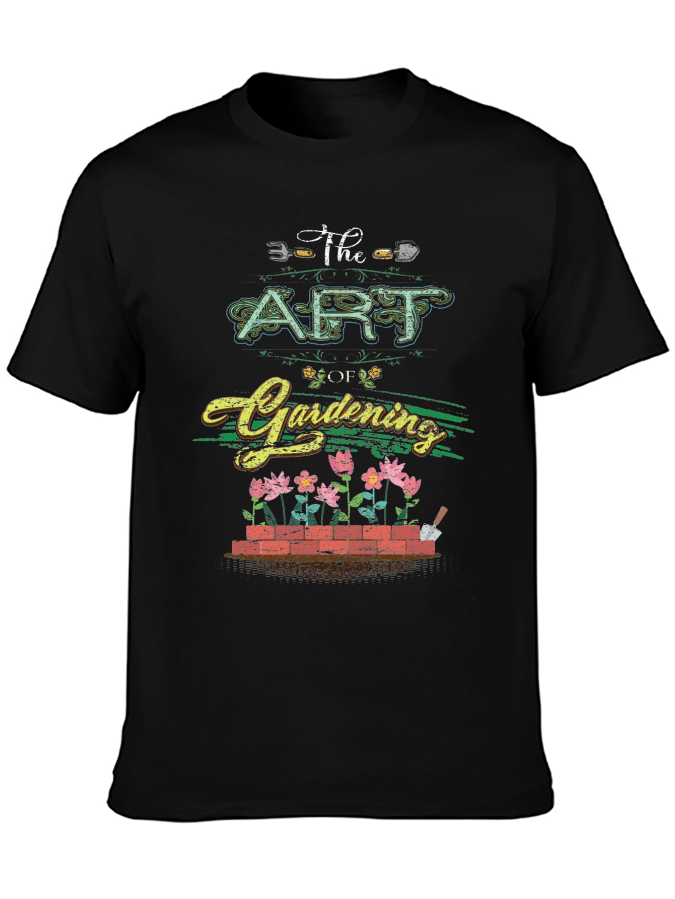 The Art of Gardening Graphic Tee - Black T-Shirt