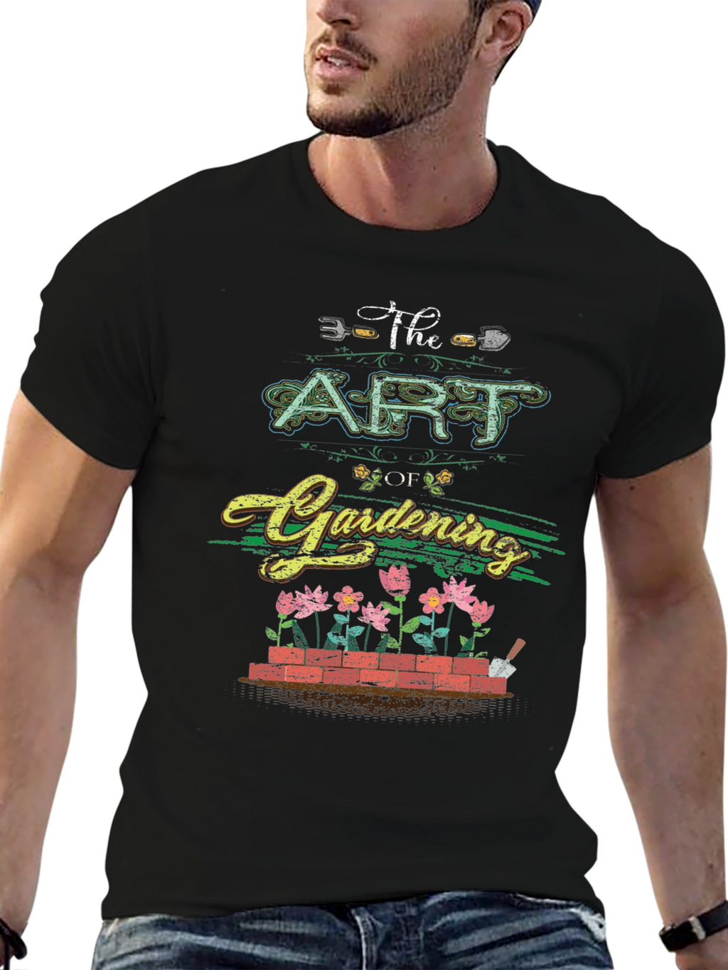 The Art of Gardening Graphic Tee - Black T-Shirt