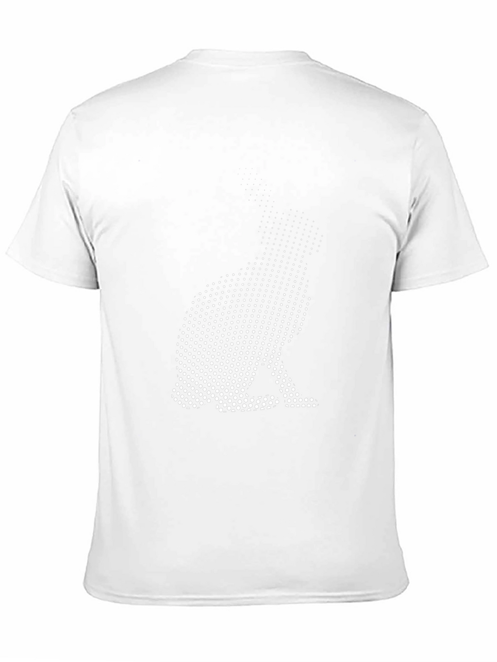 Rabbit Dot Art Black T-Shirt