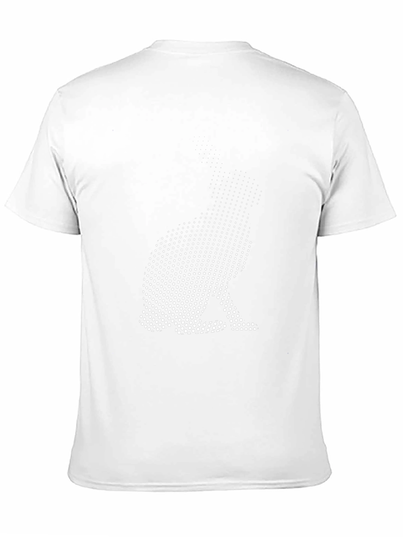 Rabbit Dot Art Black T-Shirt