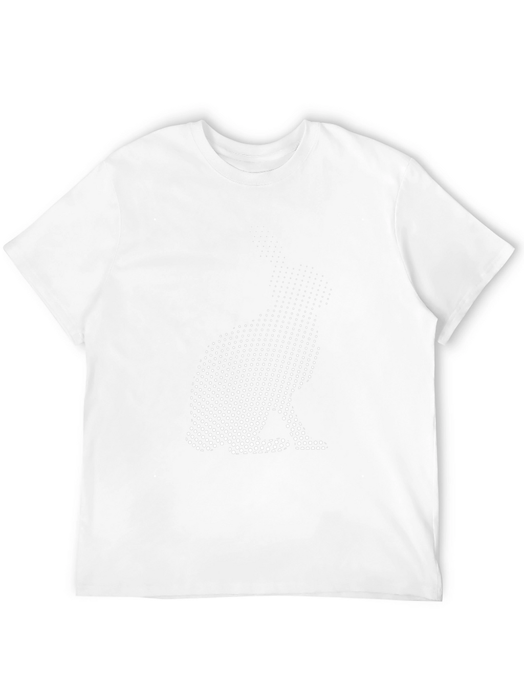 Rabbit Dot Art Black T-Shirt