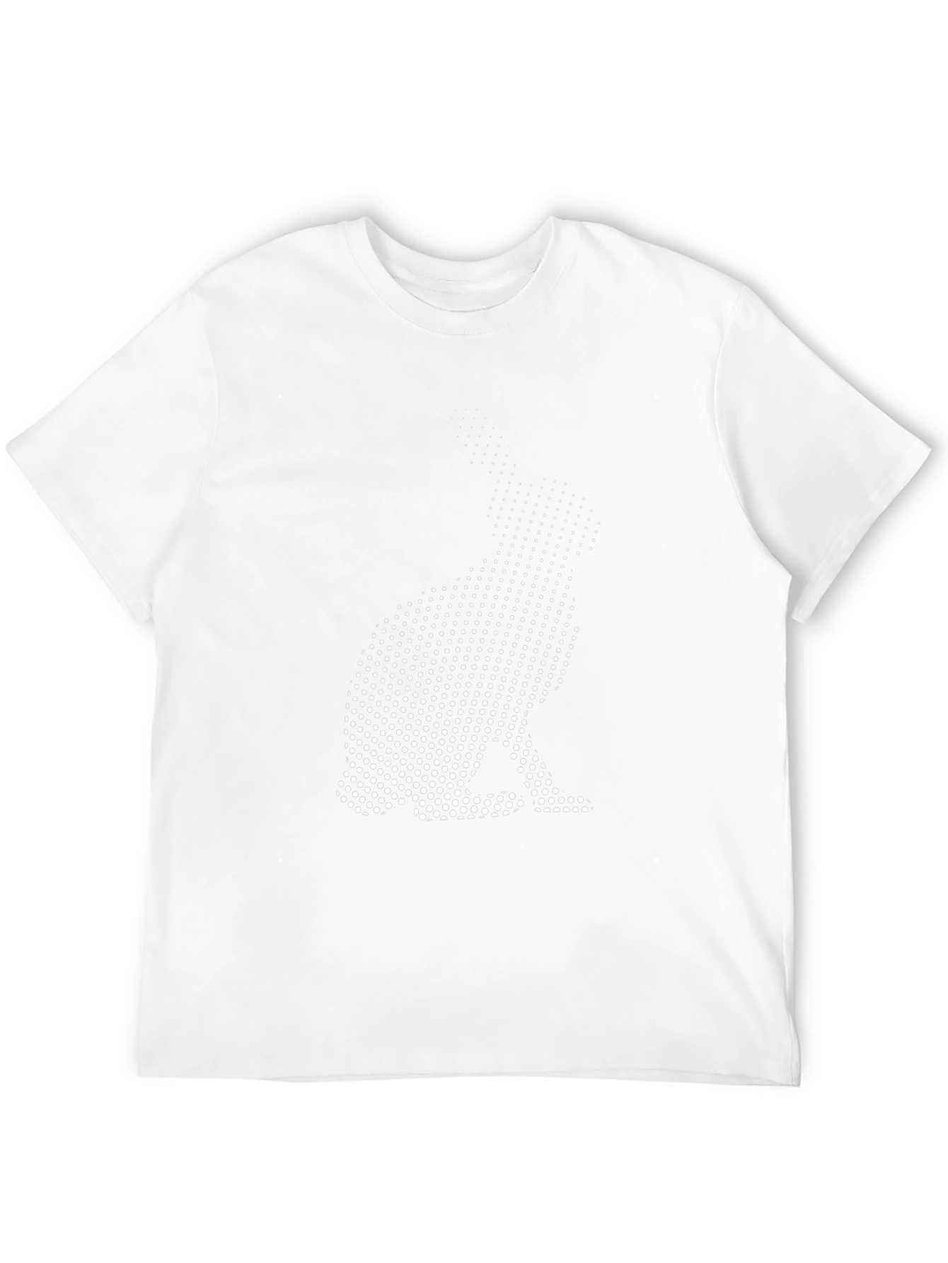 Rabbit Dot Art Black T-Shirt