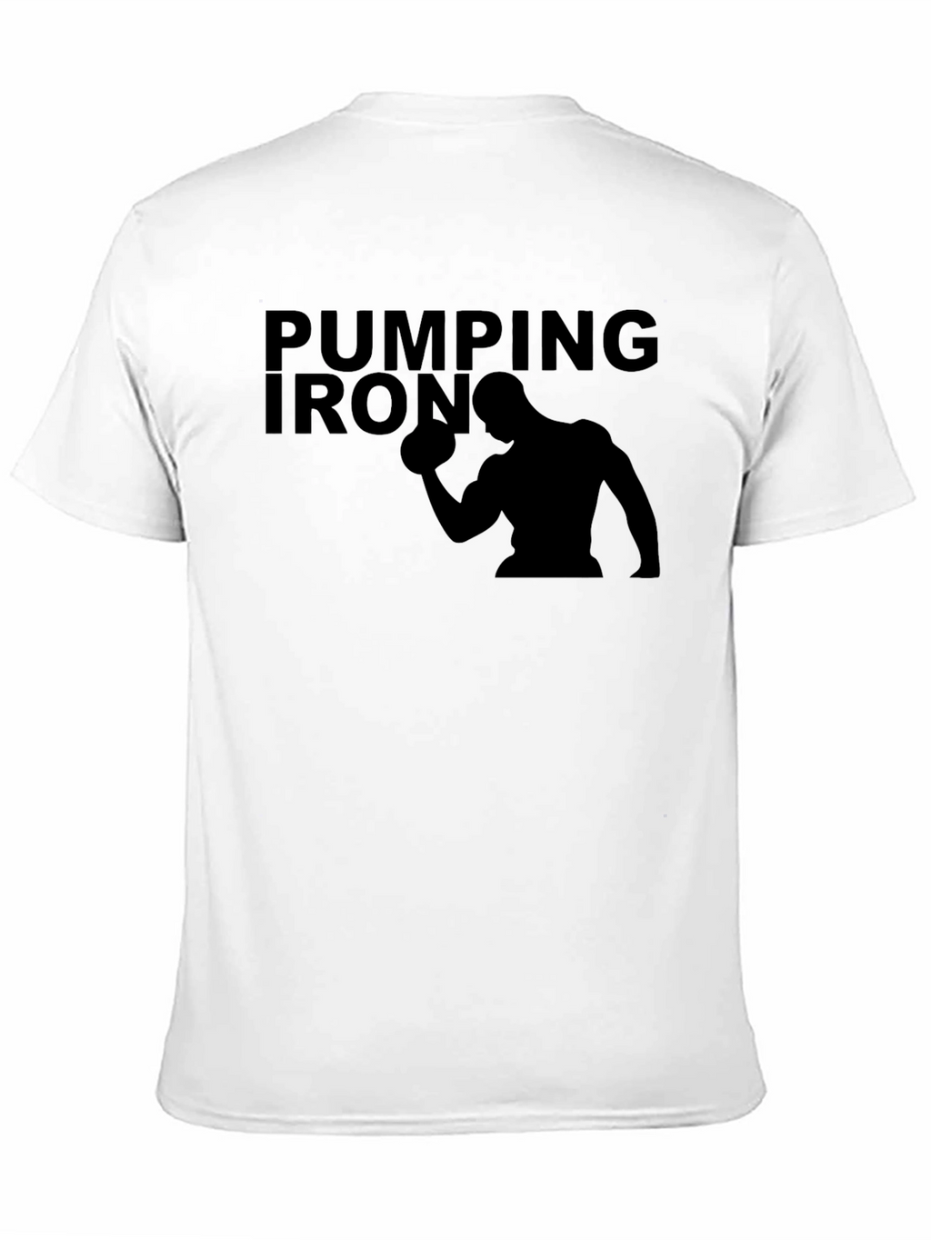 Pumping Iron Black T-Shirt - Gym Workout Apparel