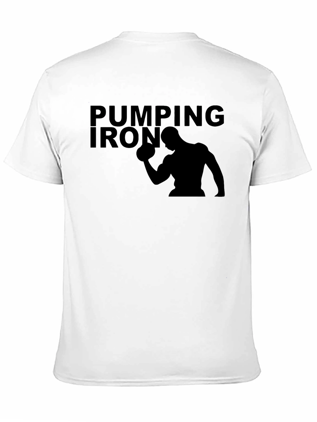 Pumping Iron Black T-Shirt - Gym Workout Apparel