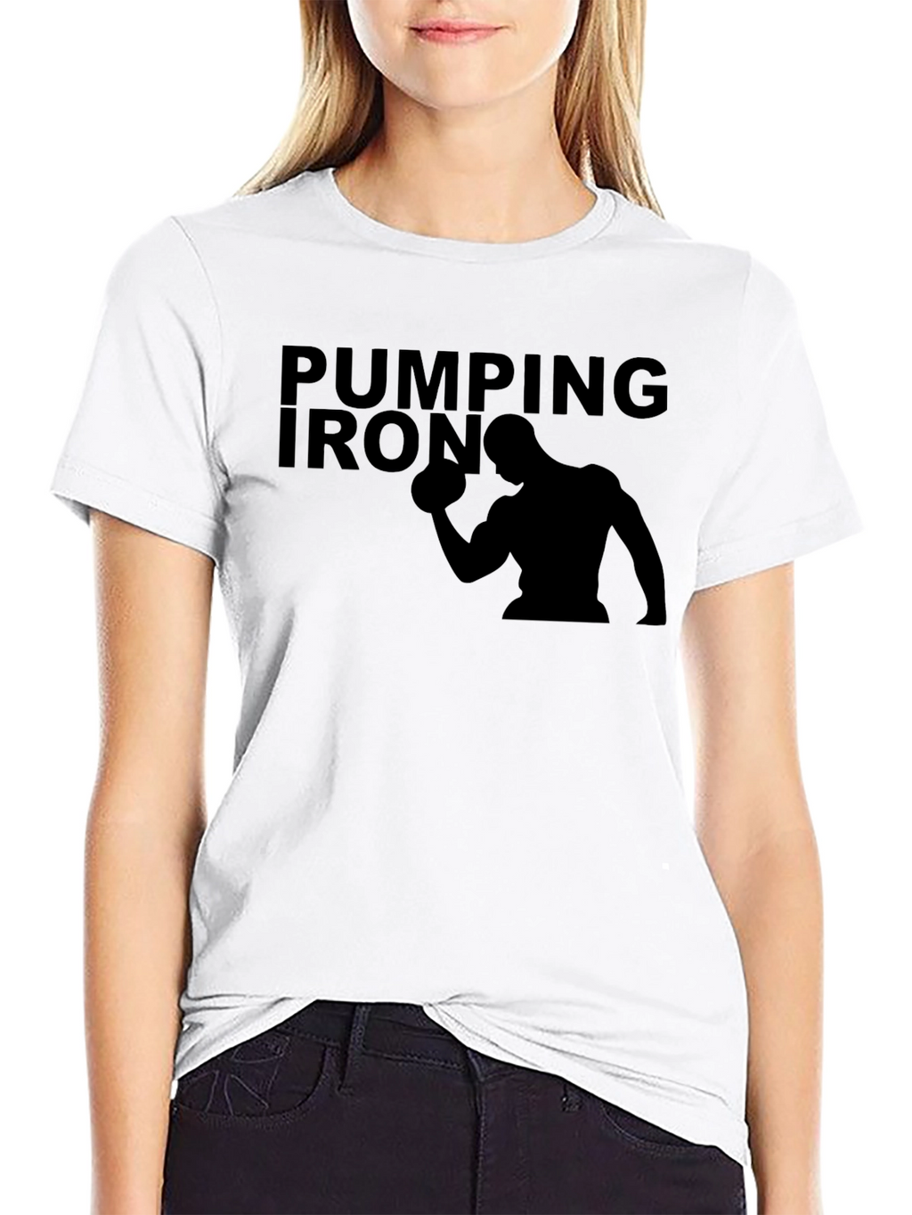 Pumping Iron Black T-Shirt - Gym Workout Apparel