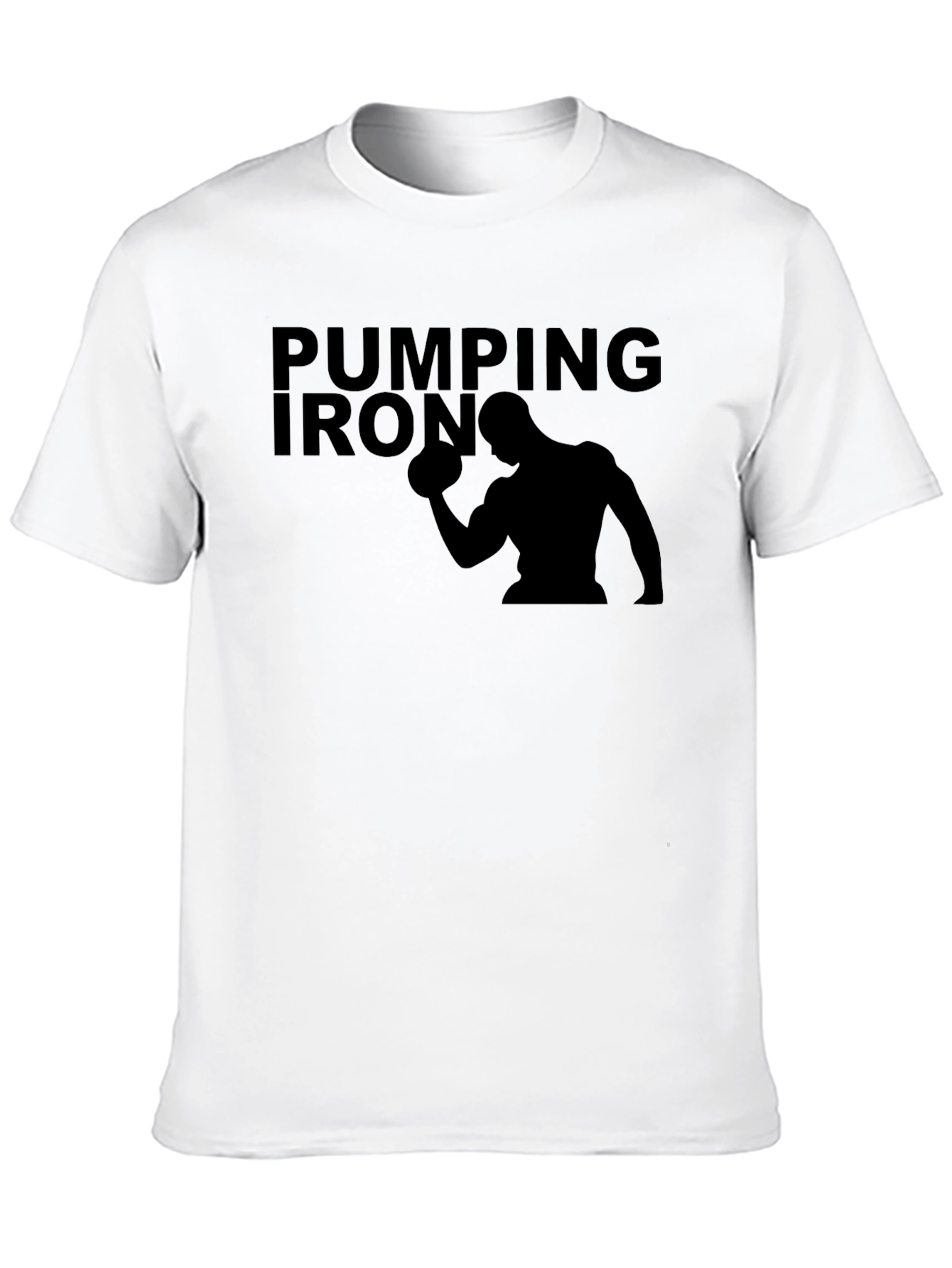 Pumping Iron Black T-Shirt - Gym Workout Apparel