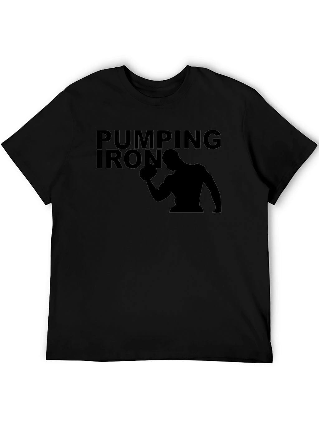 Pumping Iron Black T-Shirt - Gym Workout Apparel