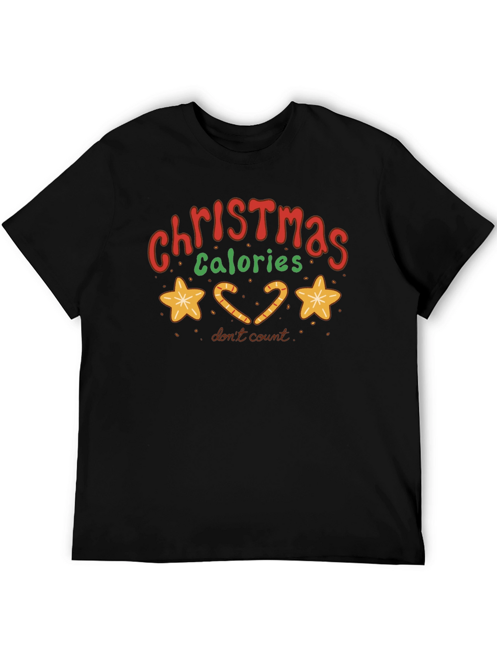 Christmas Calories Dont Count Graphic T-Shirt