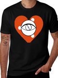 Eye Heart Graphic Black Tee