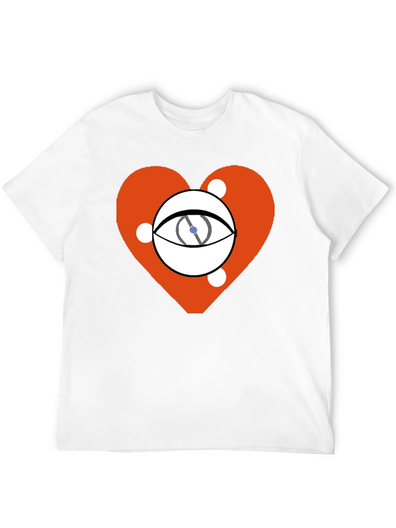 Eye Heart Graphic Black Tee
