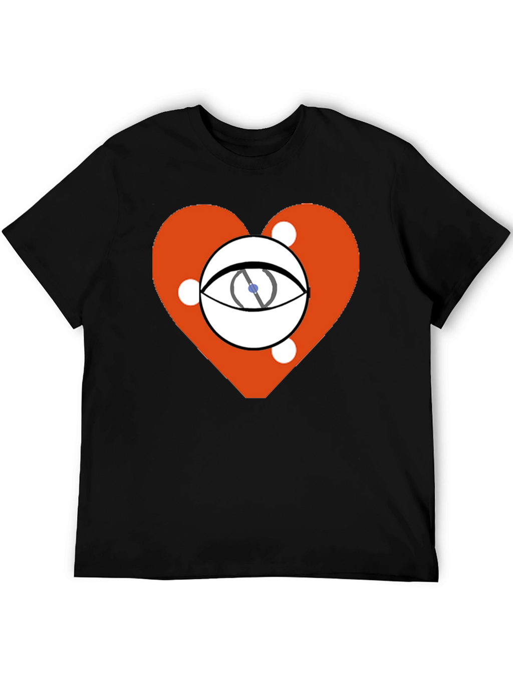 Eye Heart Graphic Black Tee