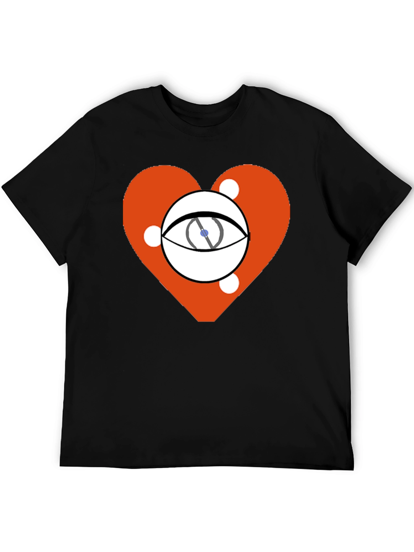 Eye Heart Graphic Black Tee