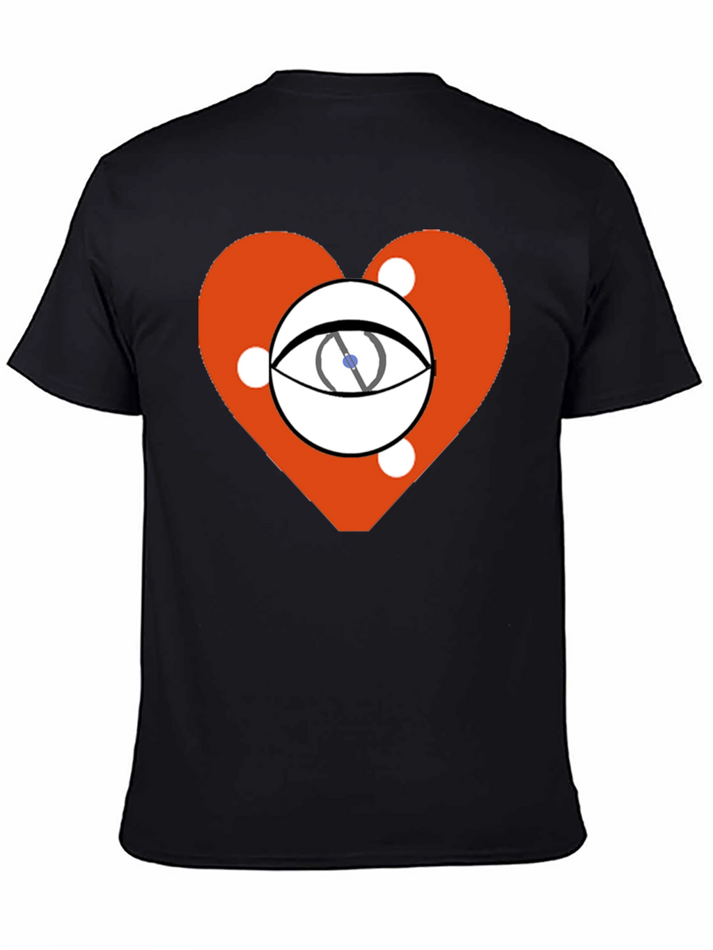 Eye Heart Graphic Black Tee