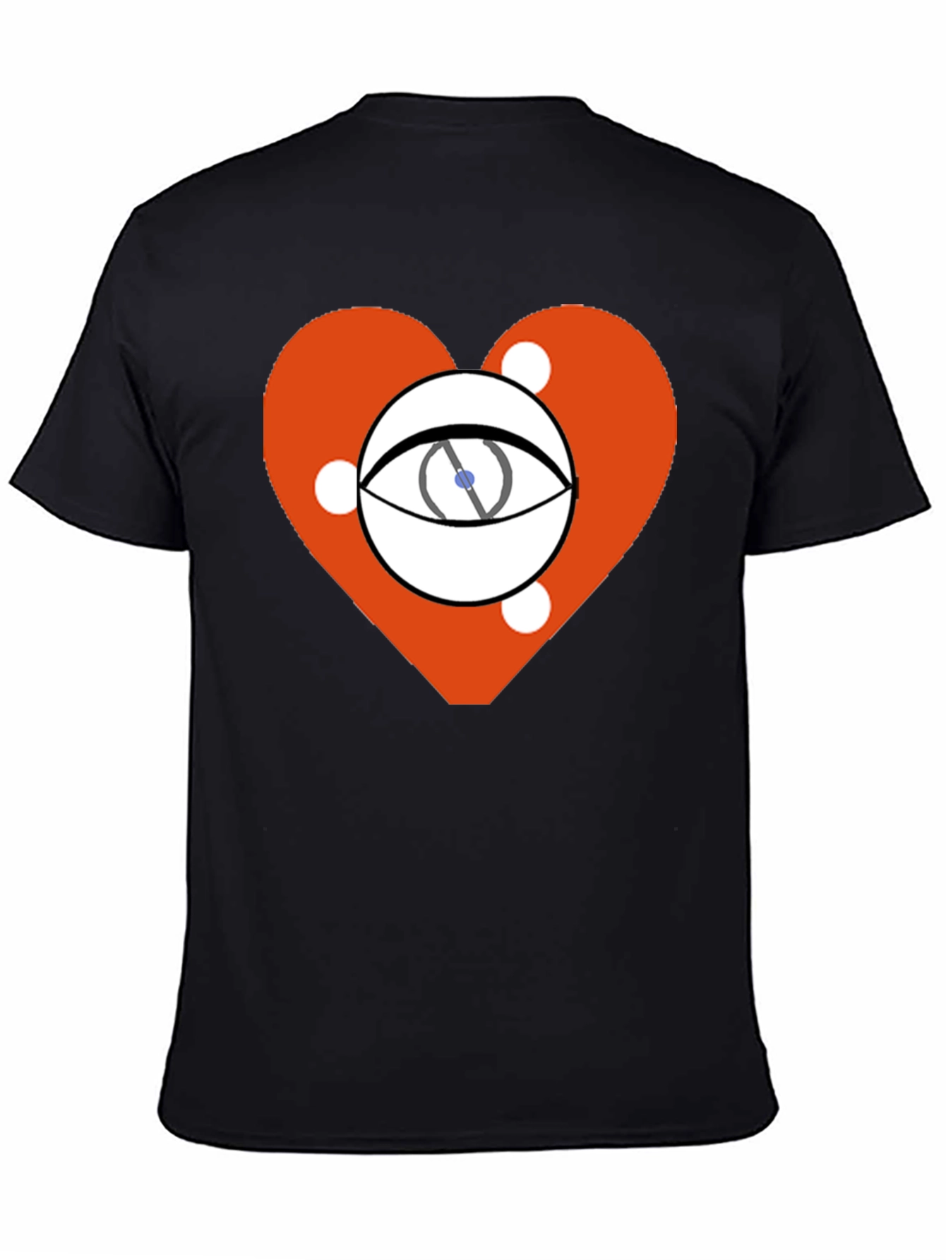 Eye Heart Graphic Black Tee