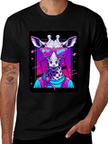 Giraffe in Sunglasses Graphic T-Shirt