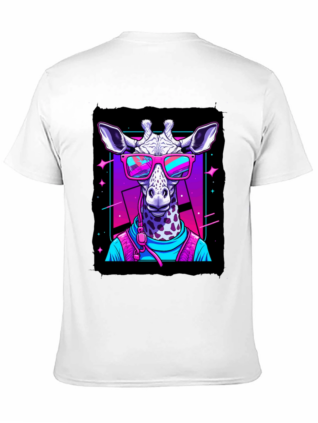 Giraffe in Sunglasses Graphic T-Shirt