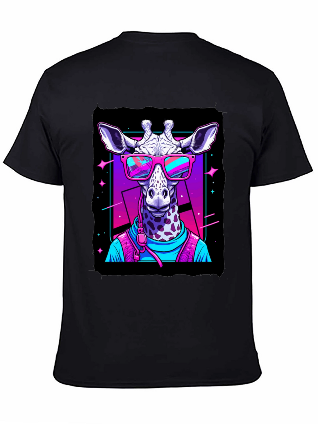 Giraffe in Sunglasses Graphic T-Shirt