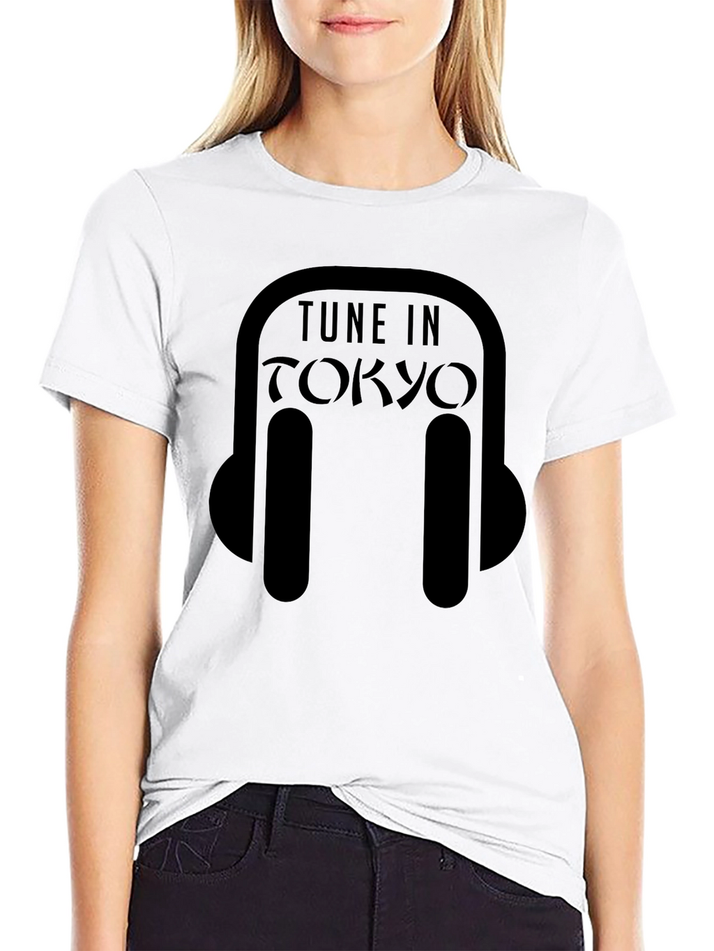 Tune in Tokyo T-Shirt - Black Graphic Tee
