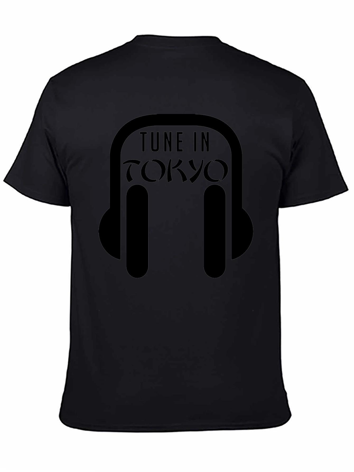 Tune in Tokyo T-Shirt - Black Graphic Tee