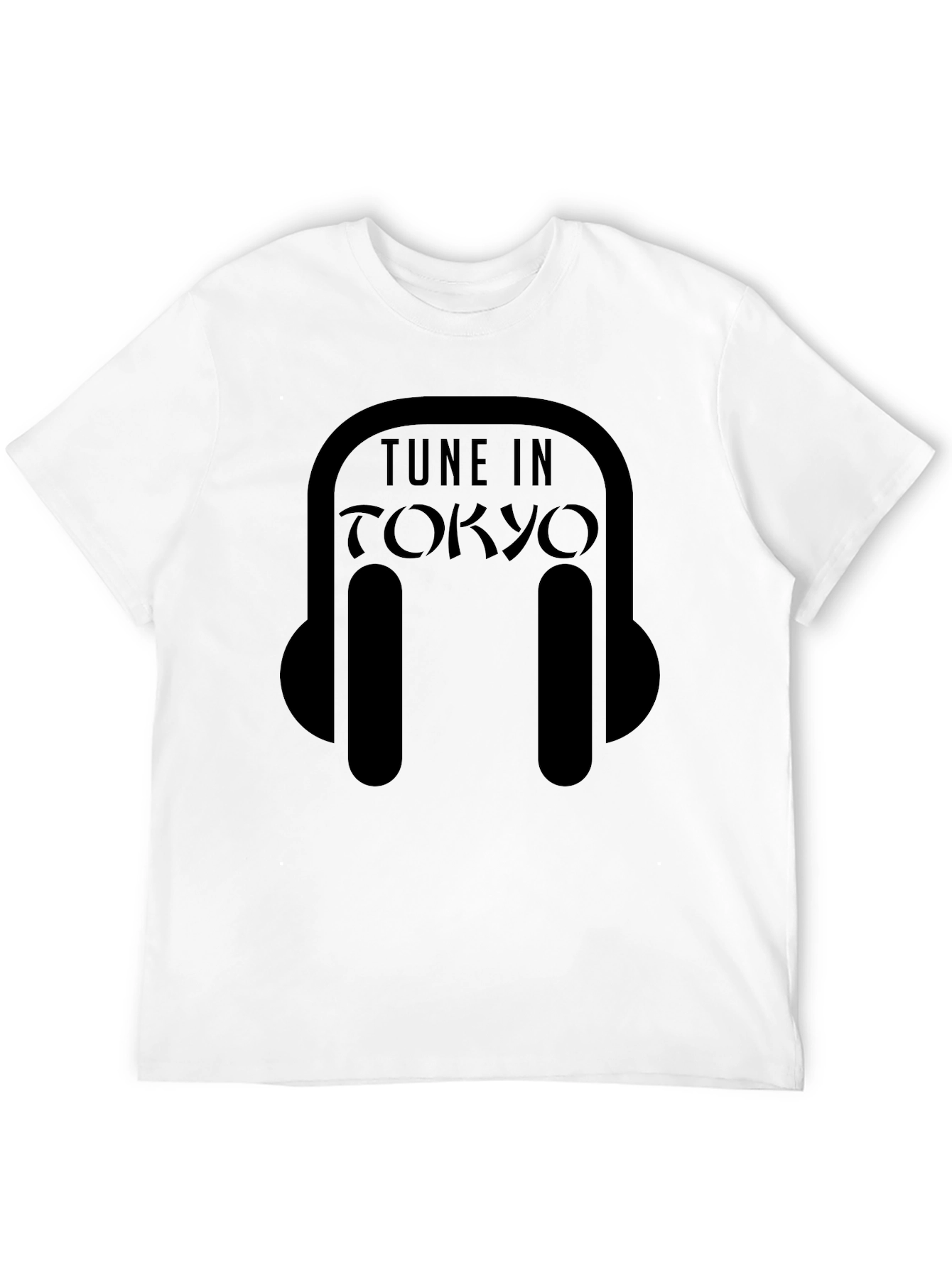 Tune in Tokyo T-Shirt - Black Graphic Tee