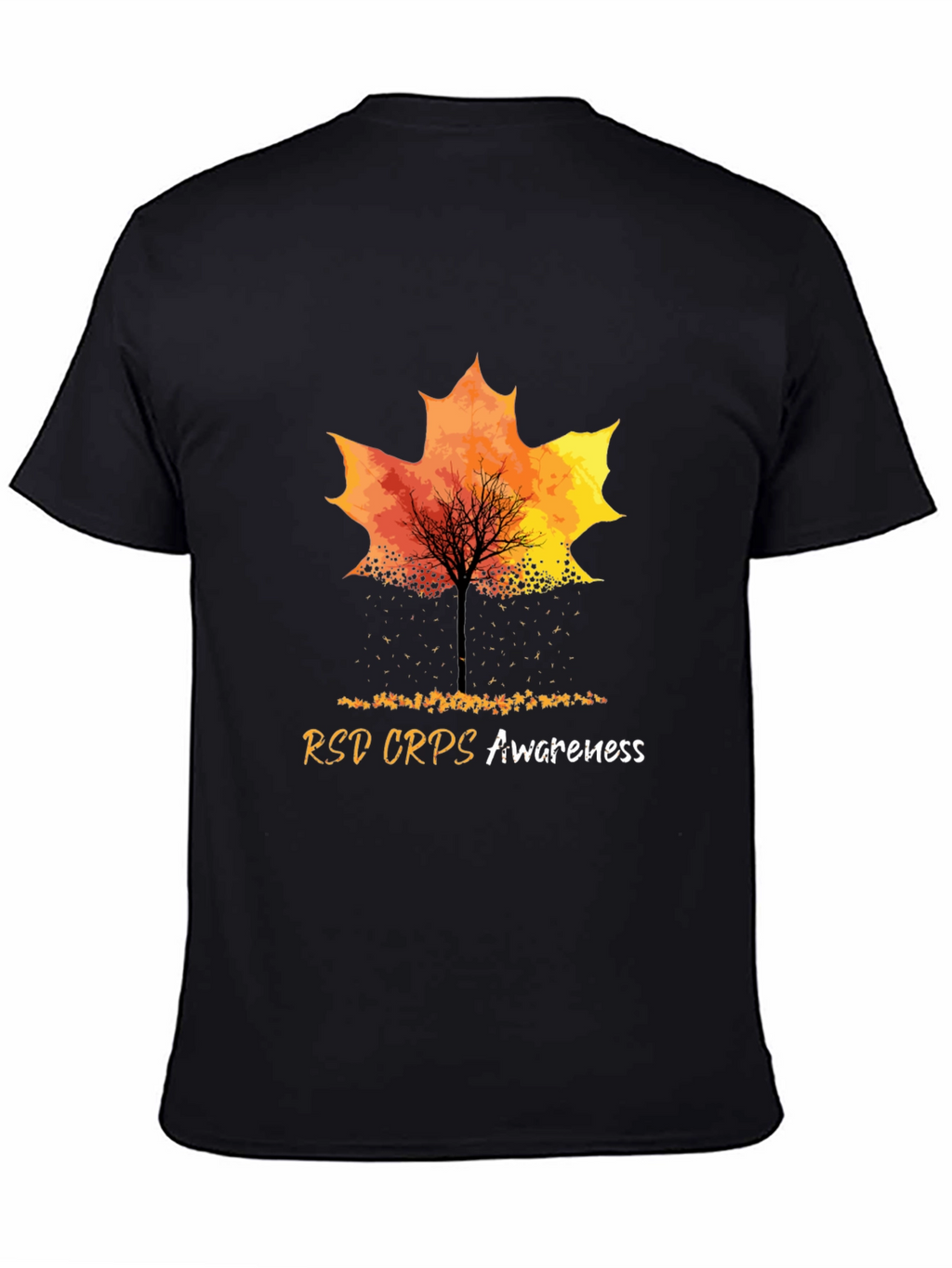 RSD CRPS Awareness Maple Leaf Graphic Tee