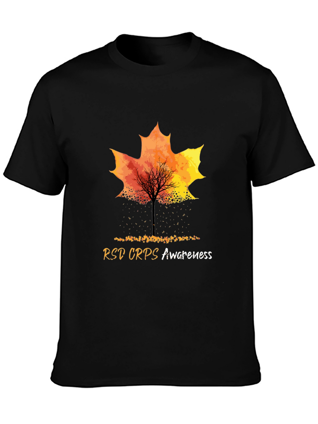 RSD CRPS Awareness Maple Leaf Graphic Tee
