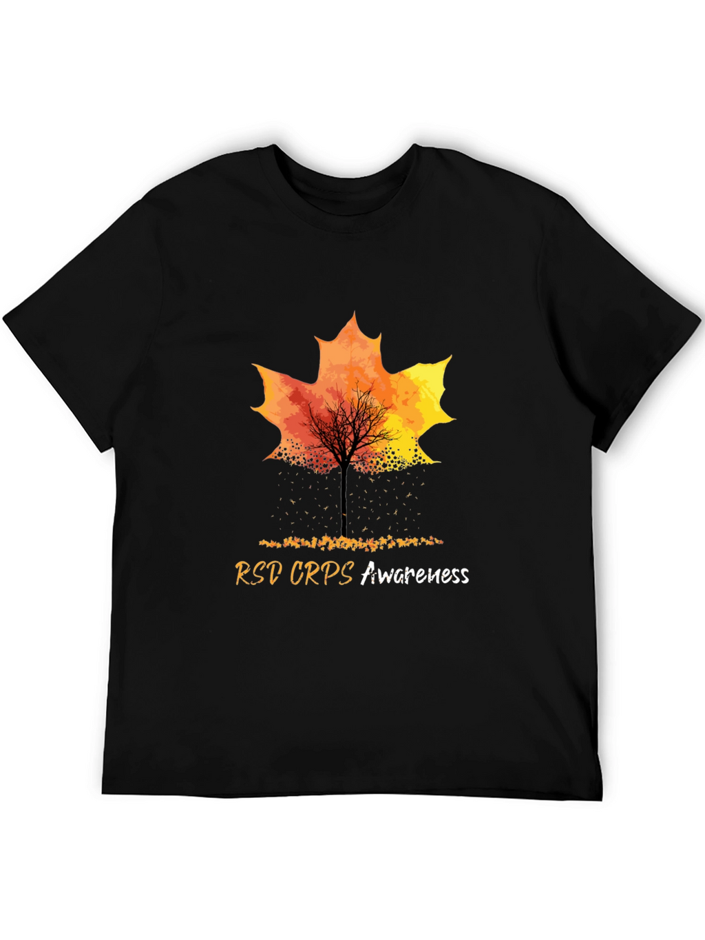 RSD CRPS Awareness Maple Leaf Graphic Tee