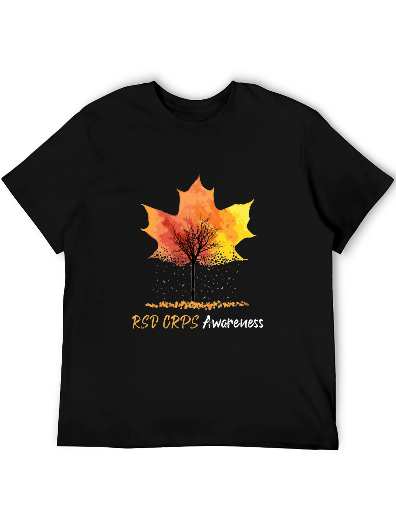 RSD CRPS Awareness Maple Leaf Graphic Tee