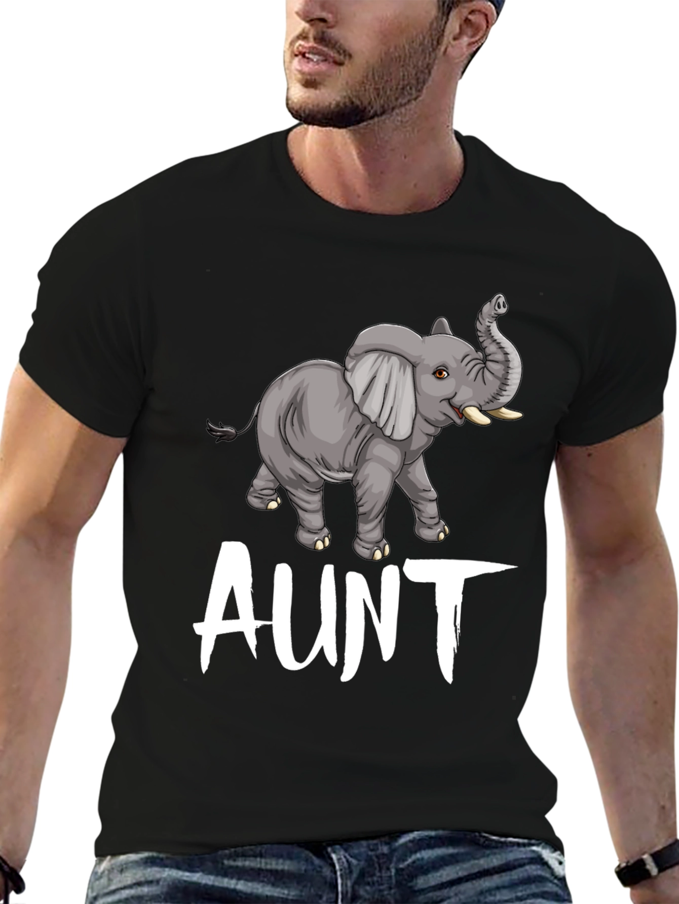 Elephant Aunt T-Shirt - Cute Family Tee