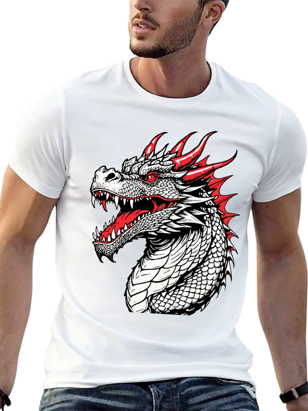 Dragon Graphic T-Shirt - Fierce and Bold Design