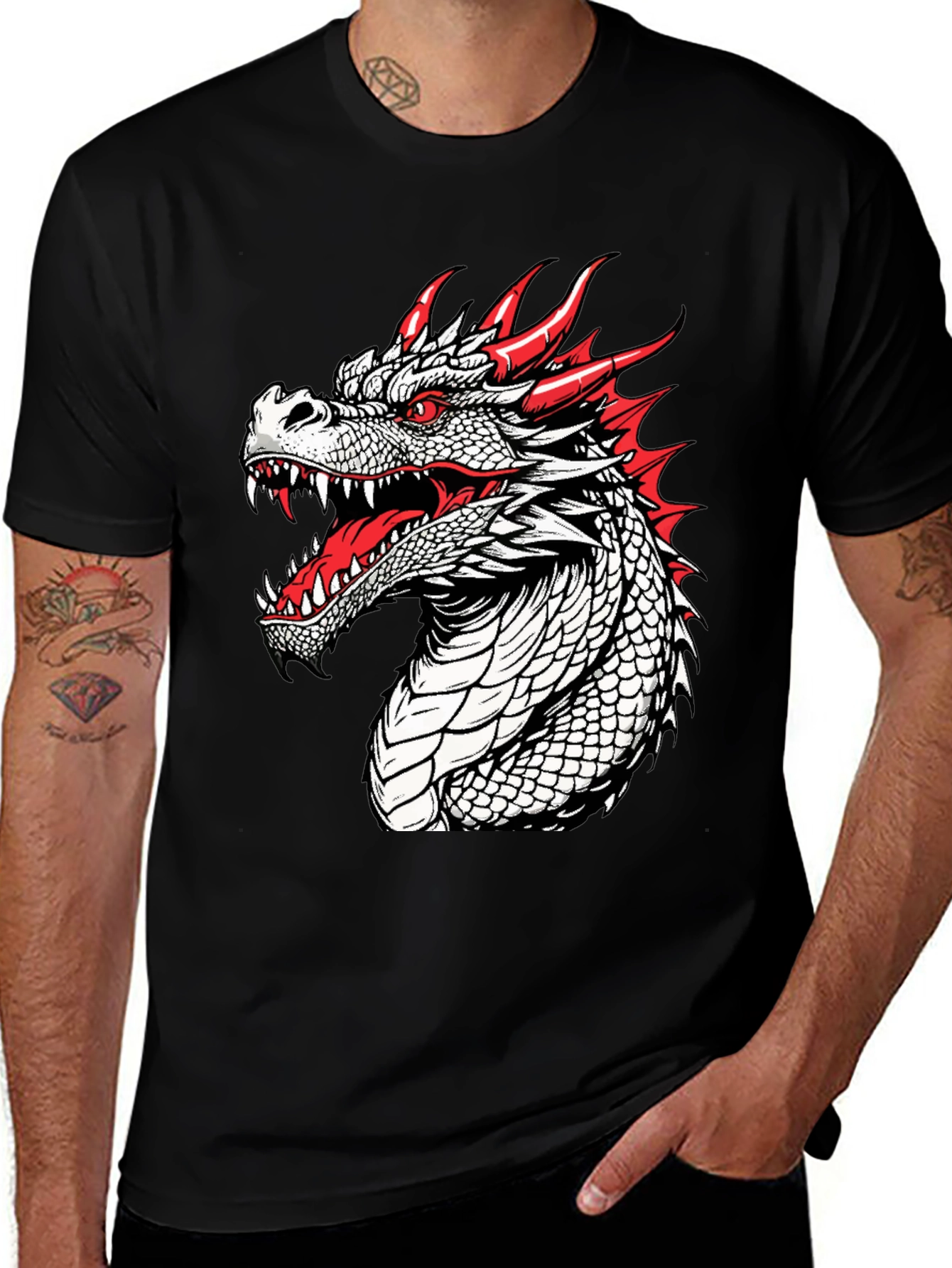 Dragon Graphic T-Shirt - Fierce and Bold Design
