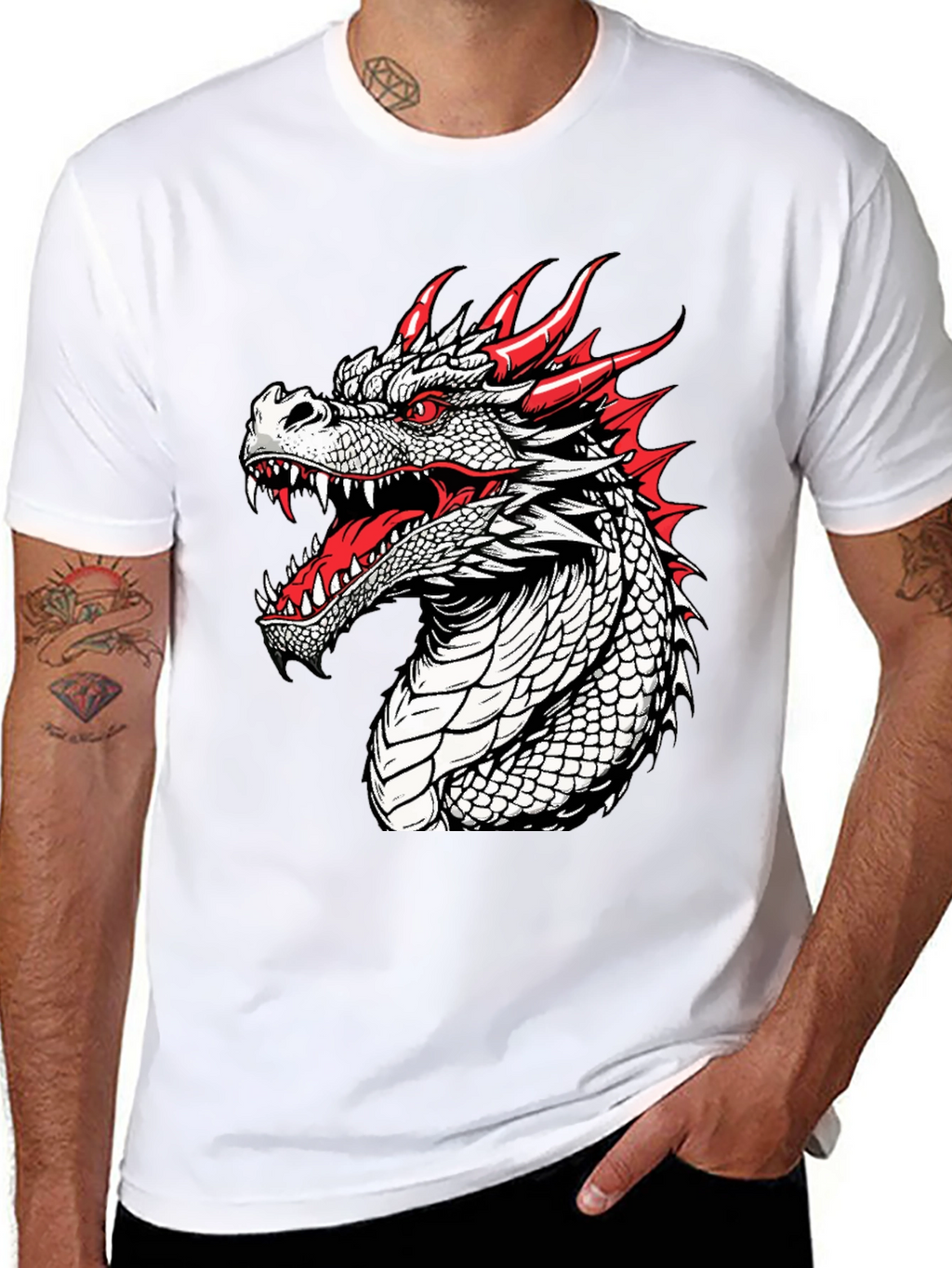 Dragon Graphic T-Shirt - Fierce and Bold Design