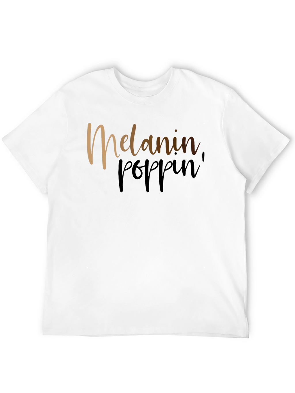 Melanin Poppin Graphic Black T-Shirt