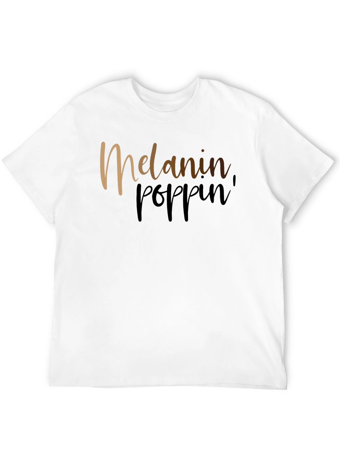 Melanin Poppin Graphic Black T-Shirt