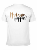 Melanin Poppin Graphic Black T-Shirt