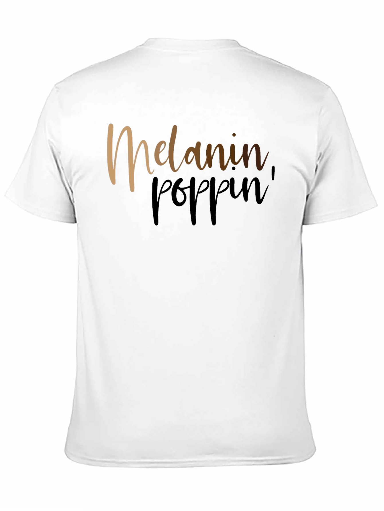 Melanin Poppin Graphic Black T-Shirt