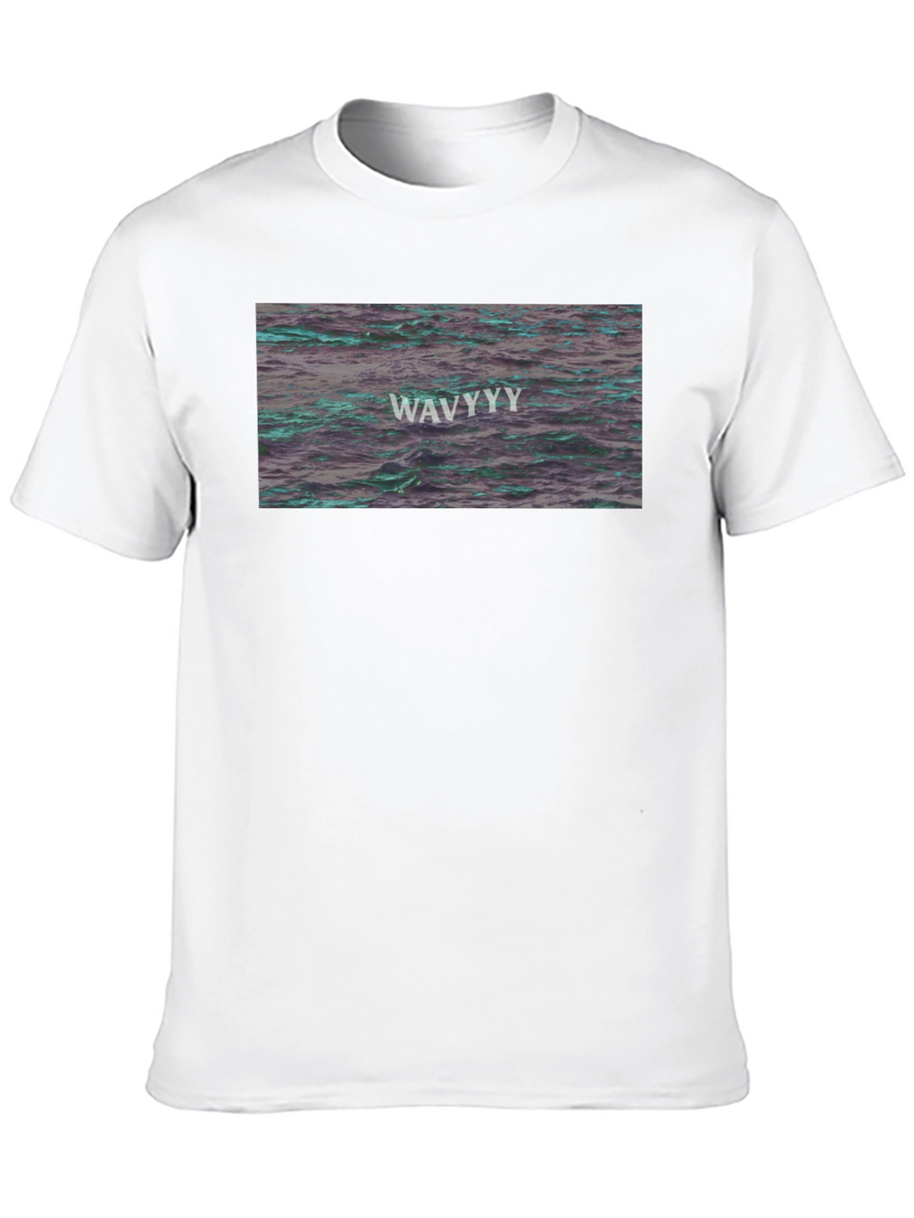 WAVY Water Graphic Tee - Trendy Design
